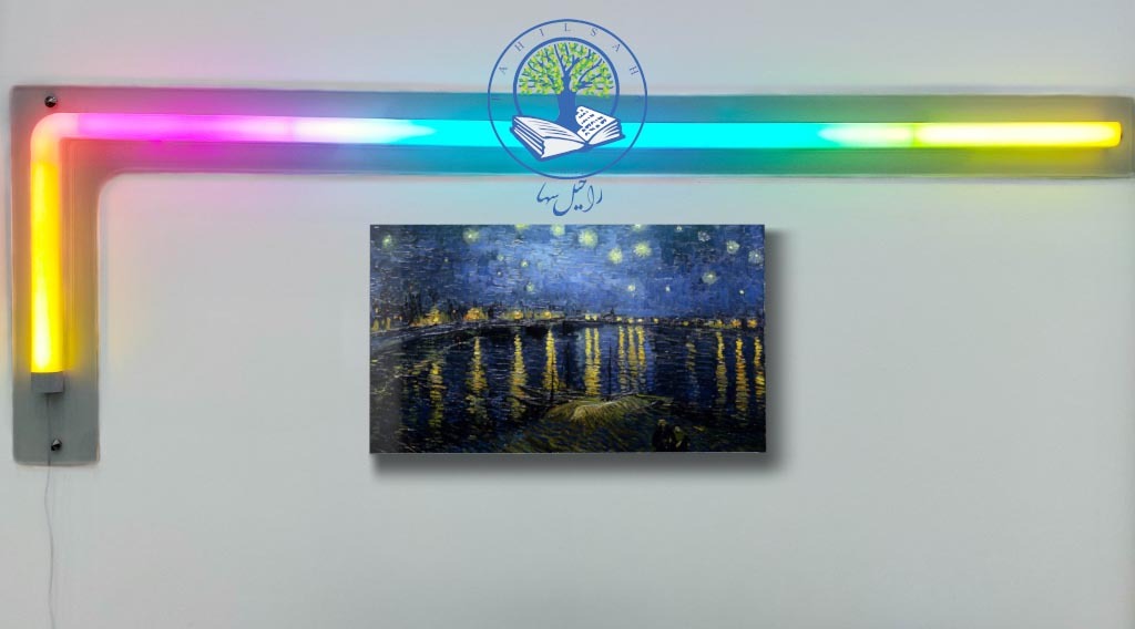  تابلو شاسی عکس نقاشی ونگوگ تابلو شاسی عکس شب پر ستاره تابلو شاسی عکس the starry night خرید تابلو نقاشی ونگوگ 