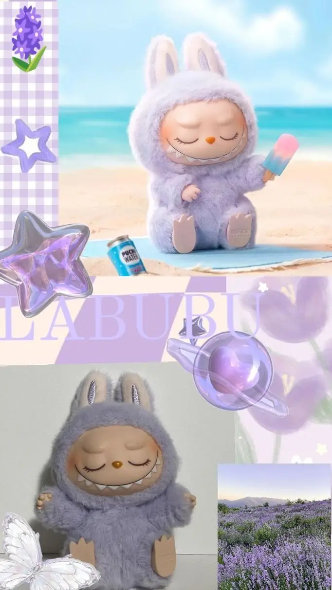 تصویر زمینه لبوبو بنفش