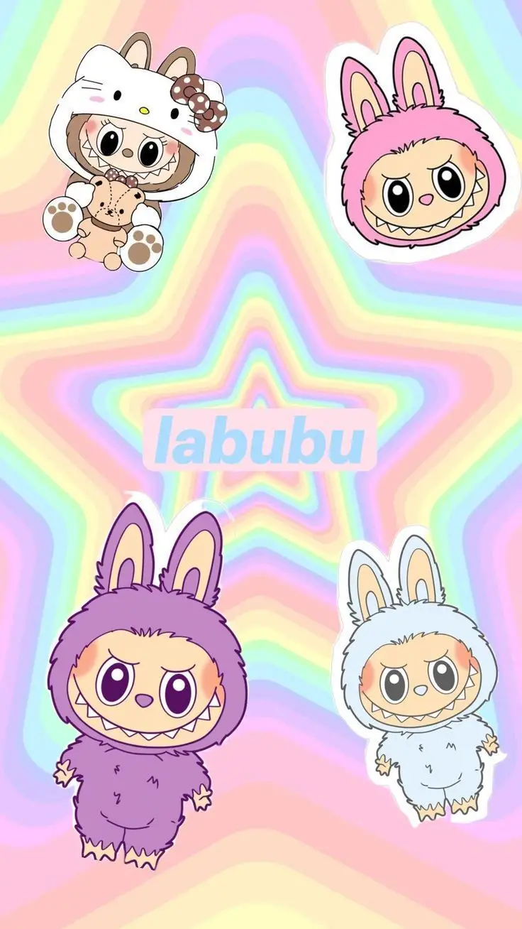 تصویر زمینه لبوبو بنفش