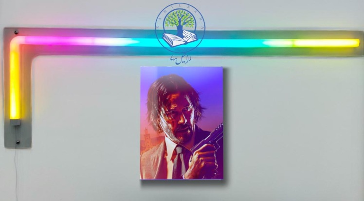 تابلو شاسی عکس جان ویک تابلو شاسی عکس john wick تابلو جان ویک خرید تابلو عکس جان ویک خرید تابلو عکس کیانو ریووز 